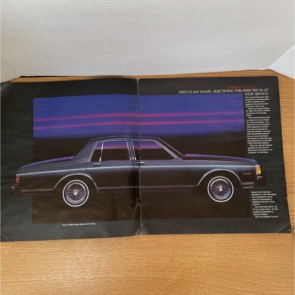 Vintage 1985 Chevrolet Caprice Classic Impala Sales Brochure Chevy Car Catalog - Picture 3 of 6